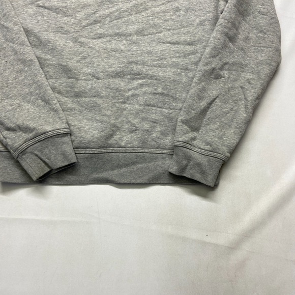 Nike Hoodie Men Small Heather Gray Cotton Fleece Lined Kangaroo Pockets Pullover - Picture 12 of 16